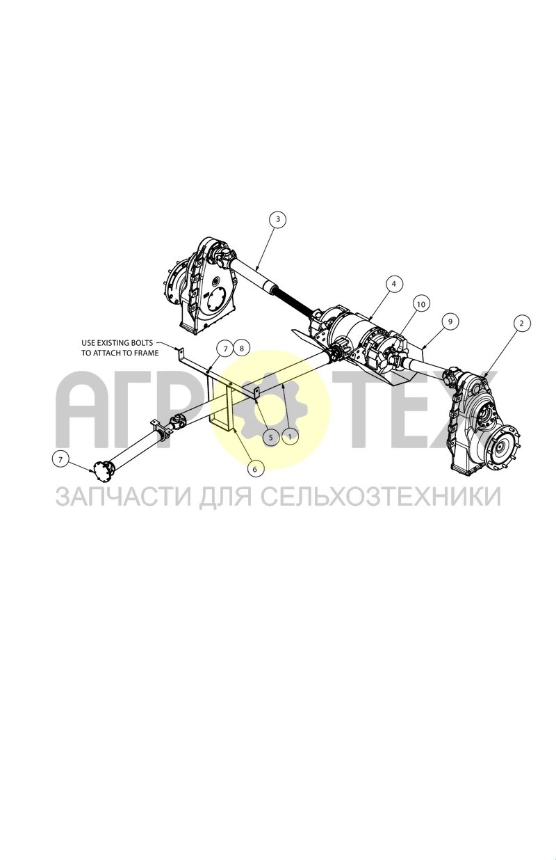 Приводная группа (SX015637) (№8 на схеме)